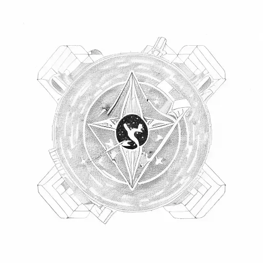 Astronaut Inside Outline Of Texas