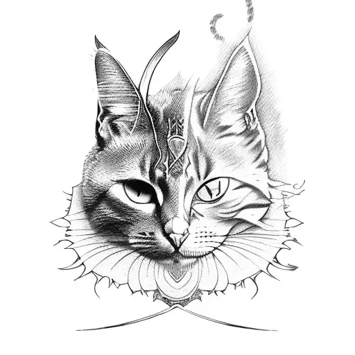 Cat Warrior Fight With Sword