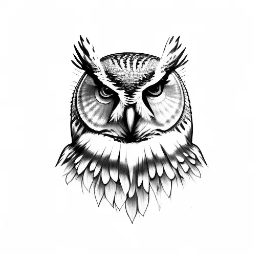 Full Body Realistic Indifferent Owl