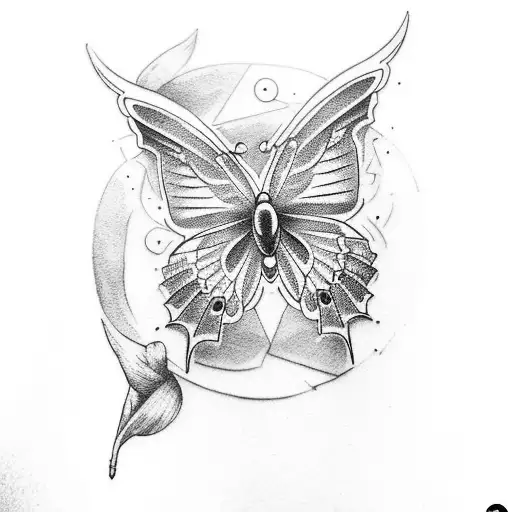 Create A Full Sleeve Tatoo With Christian Cross With Olive Leafs And A Butterfly Eagle