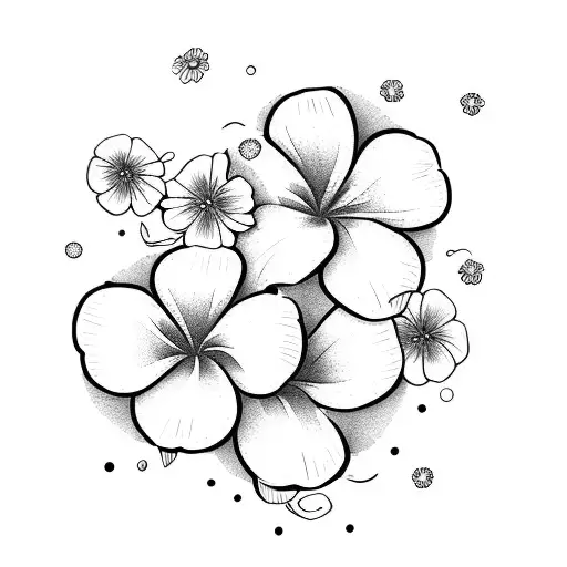 Detailed Pink And Yellow Hawaiian Flowers