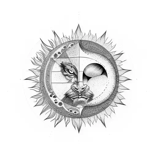 Stone Sun And Moon