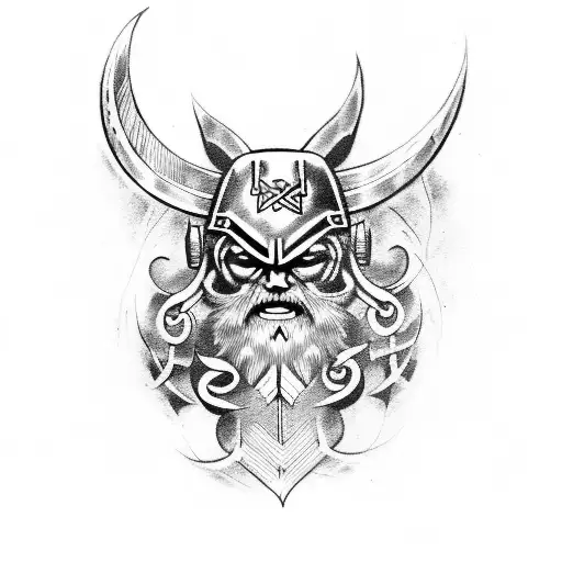 Berserk Viking Tattoo For Arm