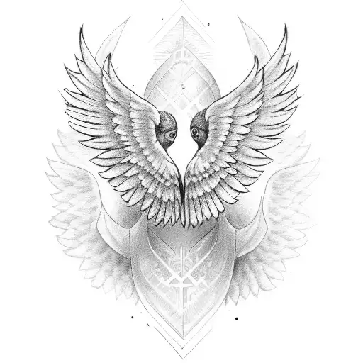 Humingbird With Angel Wings