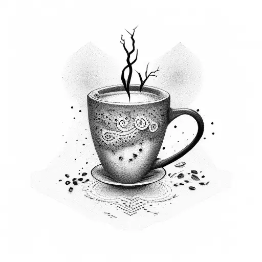 Coffee Cup With Roots