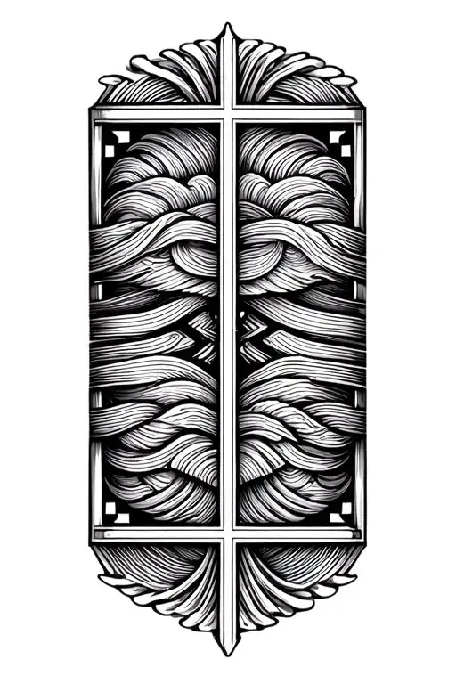 Lines Waves With Greek Key Arm Band Worked
