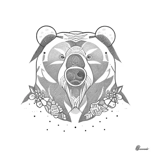 Bear Eats Honey From A Pot