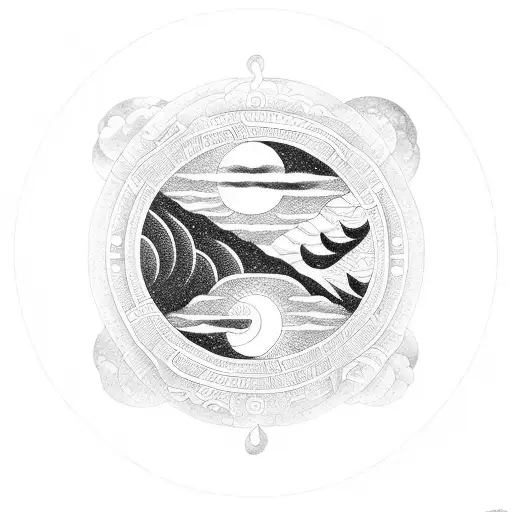 Yin Yang With Sun