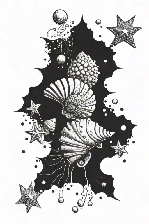 Beach Elements Like Seashells