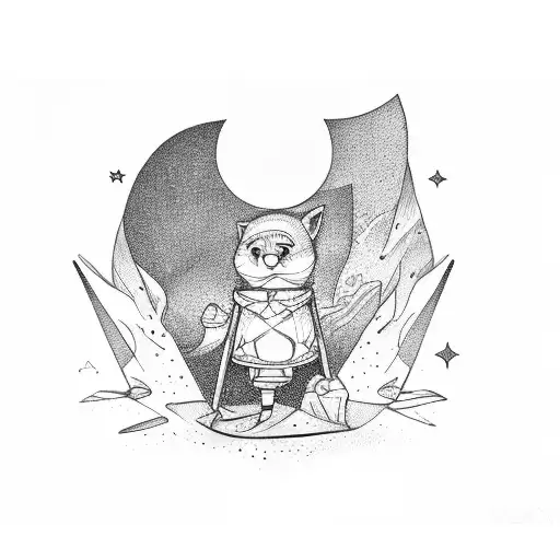 Boy Resting On A Star