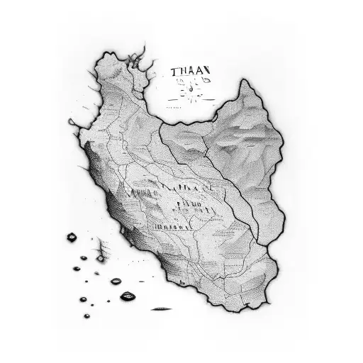 Draw Word Home And Iran Map As O Charachter And E With Hart Frequens