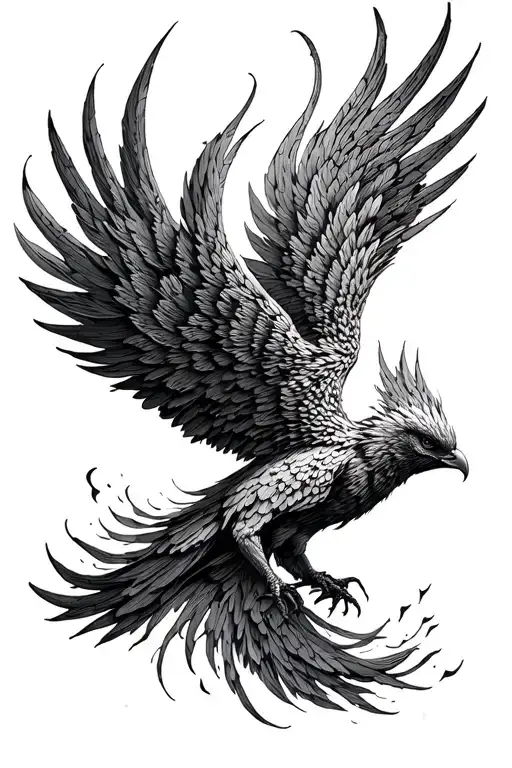 Phoenix Rising From The Ashes