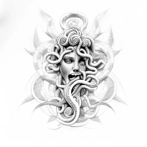 Medusa With Tongue