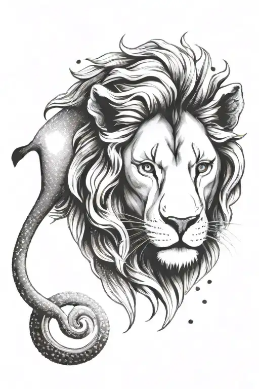 Lion Head Taurus Head Aquarius Libra