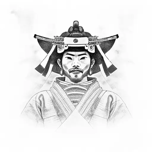 A Samurai Warrior Performing A Jiu-jitsu Submission