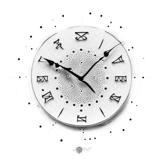 Clock With Baby Footprint