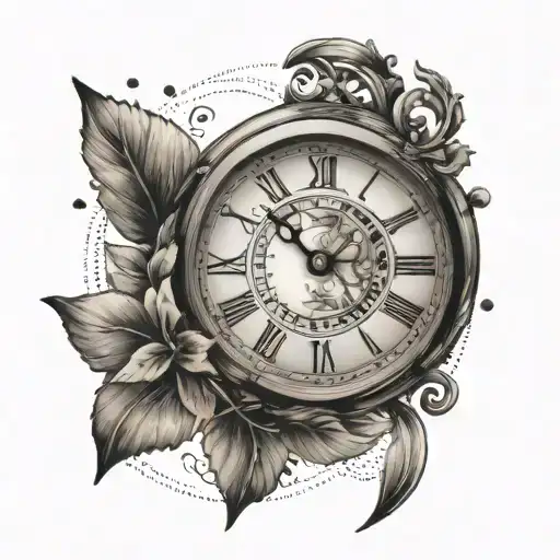 Clock And Sagittarius Zodiac Sign