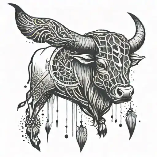 Bull As Dream Catcher