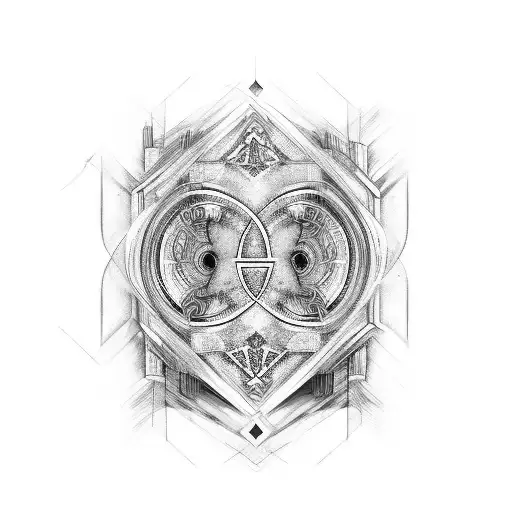 Create An Abstract Leg Sleeve Design Inspired By Roman Architecture And Latin Letters