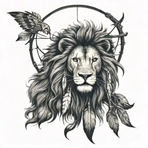 Lion As Dreamcatcher And Taurus As Dreamcatcher