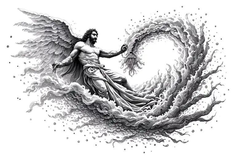 Elijah's Whirlwind Into Heaven Gates