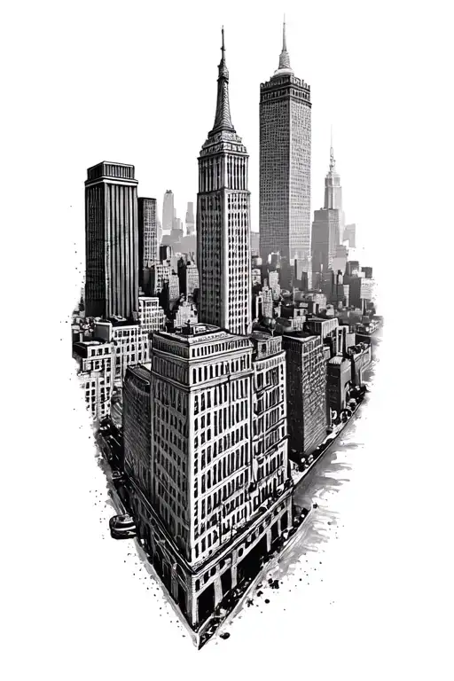 Ville De New York Inspired Tattoo Design Inspired