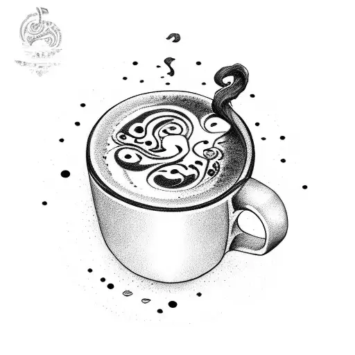 Coffee Bean With Coffee Mug