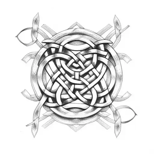 Simple Celtic Knot With Heart