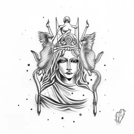 Lady Justice With Animal Companions