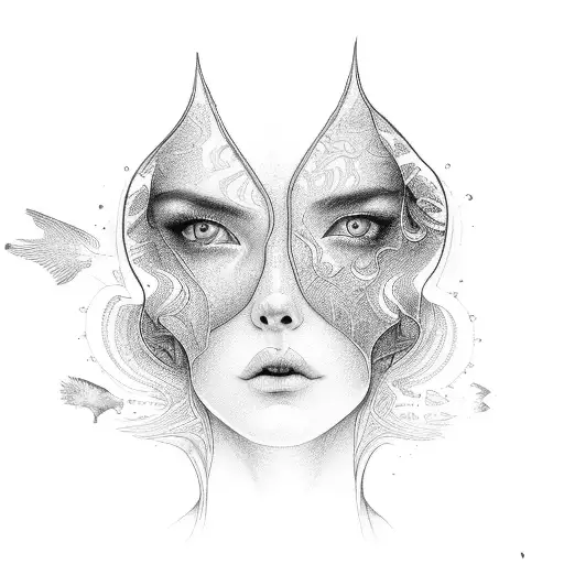 Strange Nude Girl And Scorpio