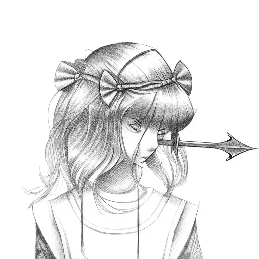 Girl With Bow And Arrow