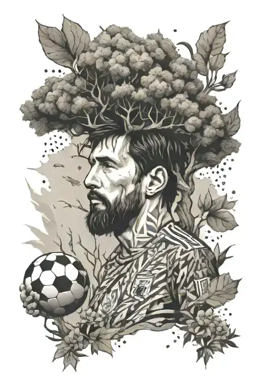 Messi World Cup Maradona Soccer Life Tree