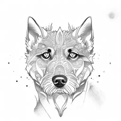 Paw Print For Dog Named Luna