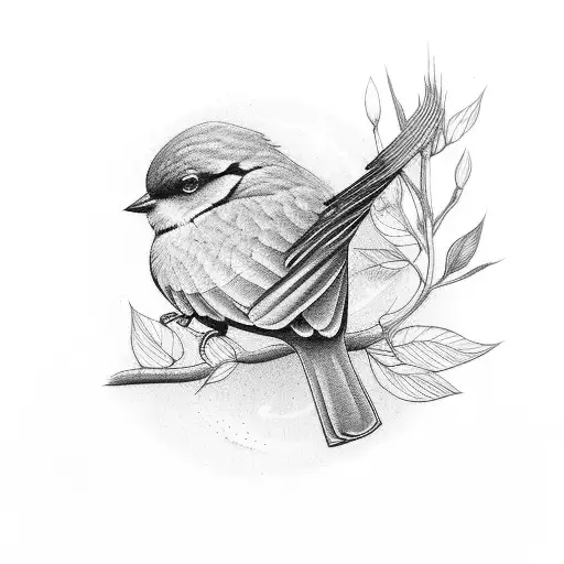 2 Black Lines With Birds