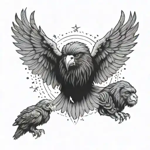 Eagle And Star And Gorilla