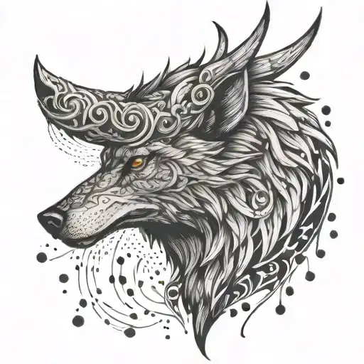 Odin Viking Loup Corbeau