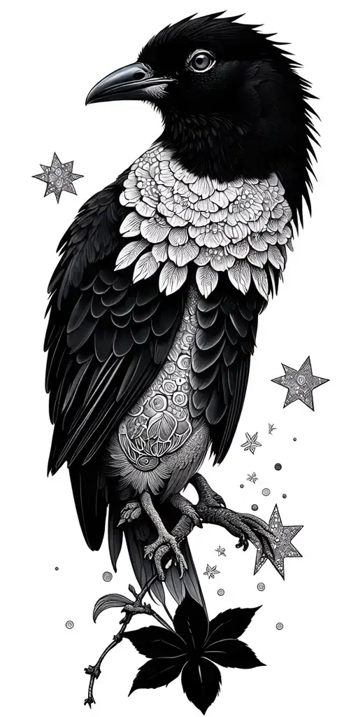 Floral Magic Birds Stars