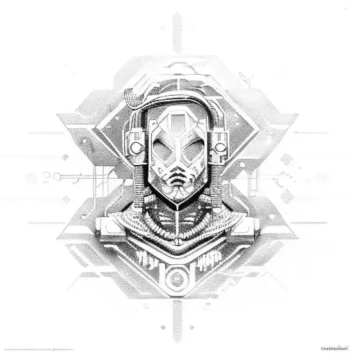 Cyberpunk Tribal Circuit Board