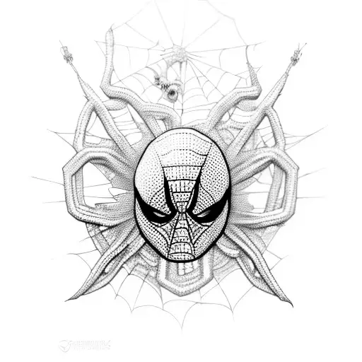 Spiderlilly And Cyberpunk Elements Around It