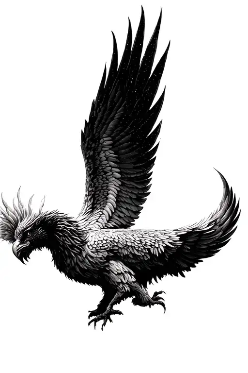 Phenix Wings Spread Wide Open