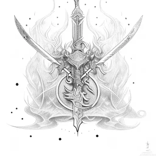 Anduril Sword And Libra Zodiac