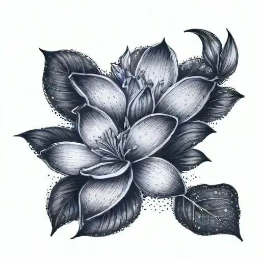 Forearm Half Sleeve Plumeria And Lotus