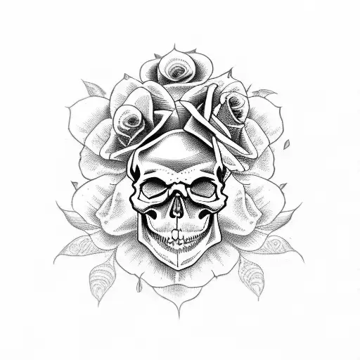 Skull And Roses
