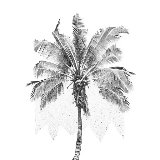 Lake Garda As A Palm Tree