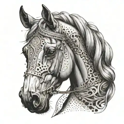 Beautiful Head Of A Arabian Horse
