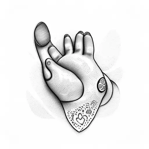 Dog Paw With Heart Rate Line