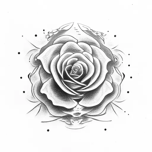 Samurai Skull Rose