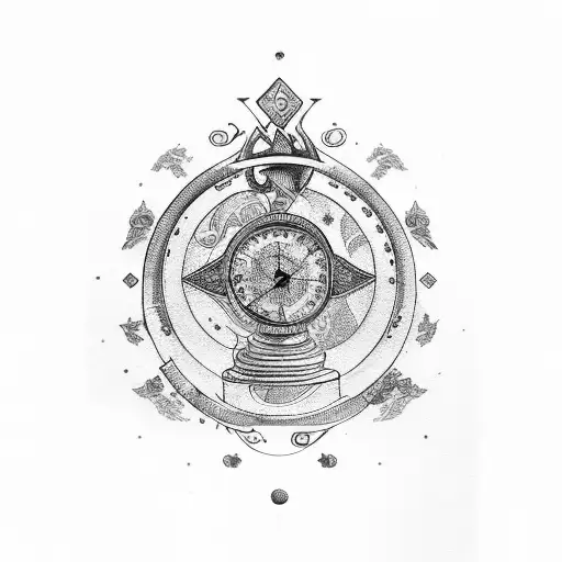 Libra Zodiac With Roman Numerals