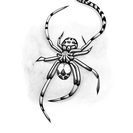 Spider And Snake Fighting