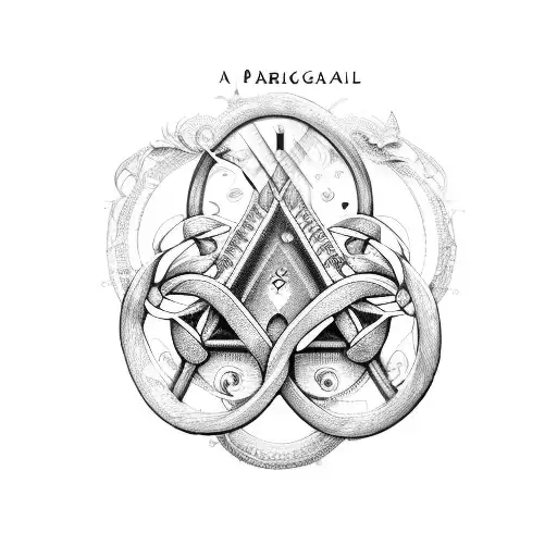 A Paralegal Symbol Intertwined With Musical Instruments